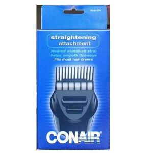 Conair Straightening Attachment Fits Most Hair Dryers Heated Aluminum Strip NEW!